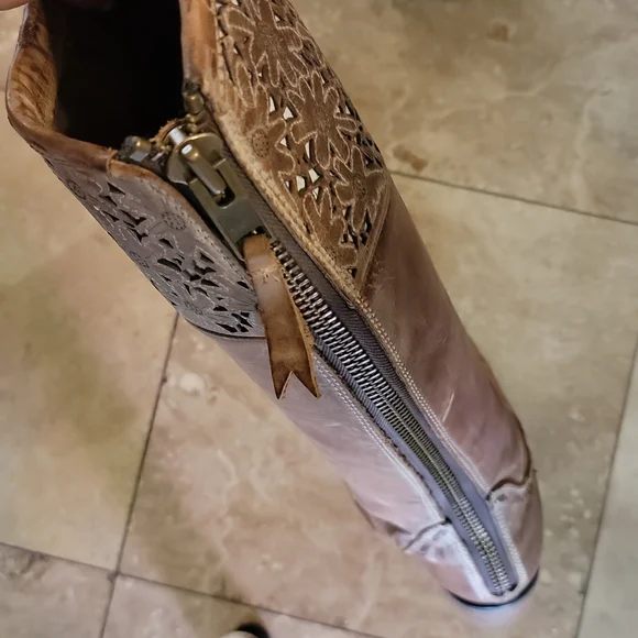 Corral light brown leather boots 8 - Picture 10 of 10